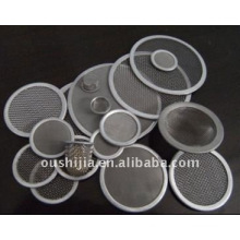 Vários tipos de disco de filtro de aço inoxidável sinterizado / disco de filtro de metal